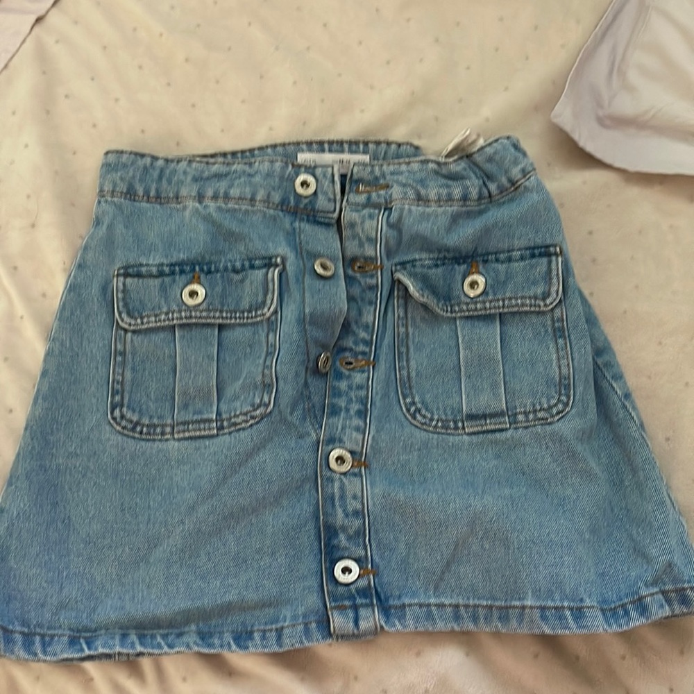 zara kids perfect condition jean skirt